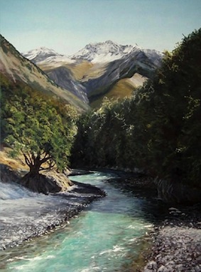 Debbie Lambert  | Templeton Stream  Huxley Station  Mackenzie Country |McAtamney Gallery and Design Store | Geraldine NZ